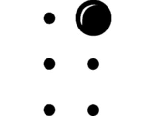 Sticker Custom Preview Image #001159 Alphabets- Specialized Braille Braille-@
