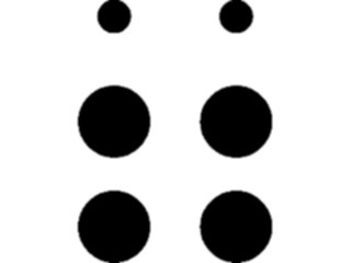 Sticker Custom Preview Image #001162 Alphabets- Specialized Braille Braille()