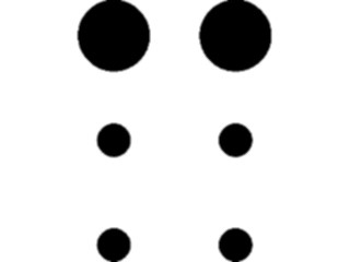 Sticker Custom Preview Image #001166 Alphabets- Specialized Braille Braille3