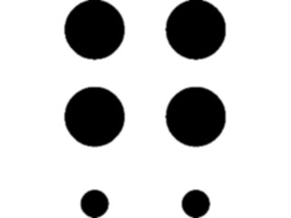 Sticker Custom Preview Image #001170 Alphabets- Specialized Braille Braille7