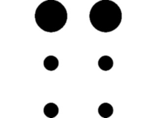 Sticker Custom Preview Image #001175 Alphabets- Specialized Braille Braille C