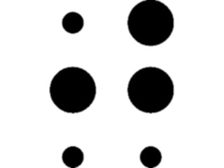 Sticker Custom Preview Image #001182 Alphabets- Specialized Braille Braille J