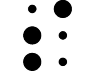 Sticker Custom Preview Image #001191 Alphabets- Specialized Braille Braille S