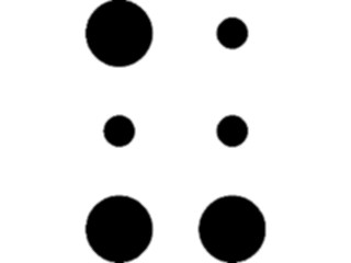 Sticker Custom Preview Image #001193 Alphabets- Specialized Braille Braille U
