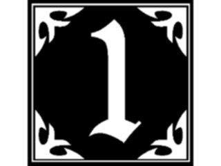 Sticker Custom Preview Image #001340 Alphabets General Antique Antique1