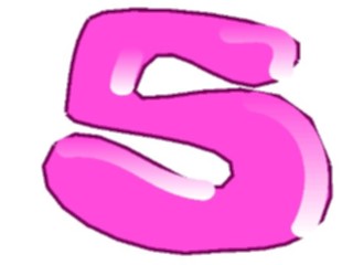 Sticker Custom Preview Image #001718 Alphabets General Bubble Gum Gum Extended5