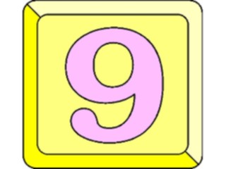 Sticker Custom Preview Image #001961 Alphabets General Button Button9