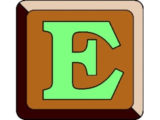 Sticker Custom Preview Image #001966 Alphabets General Button Button E