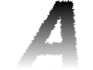 Sticker Custom Preview Image #002306 Alphabets General Charcoal Charcoal2 Charcoal Italic A1