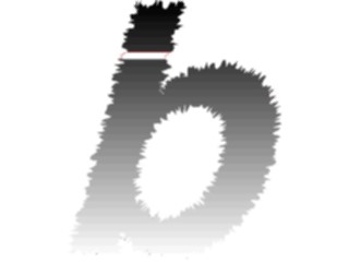 Sticker Custom Preview Image #002309 Alphabets General Charcoal Charcoal2 Charcoal Italic B2