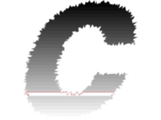 Sticker Custom Preview Image #002311 Alphabets General Charcoal Charcoal2 Charcoal Italic C2