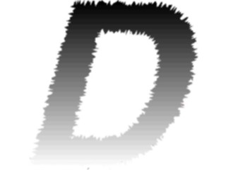 Sticker Custom Preview Image #002312 Alphabets General Charcoal Charcoal2 Charcoal Italic D1