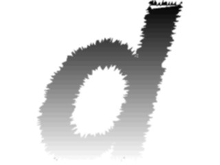 Sticker Custom Preview Image #002313 Alphabets General Charcoal Charcoal2 Charcoal Italic D2
