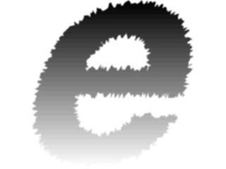 Sticker Custom Preview Image #002315 Alphabets General Charcoal Charcoal2 Charcoal Italic E2