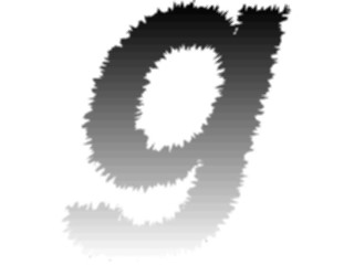 Sticker Custom Preview Image #002319 Alphabets General Charcoal Charcoal2 Charcoal Italic G2