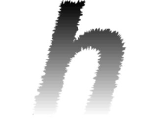 Sticker Custom Preview Image #002321 Alphabets General Charcoal Charcoal2 Charcoal Italic H2