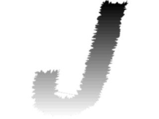 Sticker Custom Preview Image #002324 Alphabets General Charcoal Charcoal2 Charcoal Italic J1