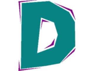 Sticker Custom Preview Image #002519 Alphabets General Chiseled Chiseled D