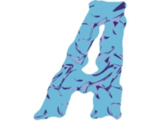 Sticker Custom Preview Image #002966 Alphabets General Crinkle Crinkle Italic A1