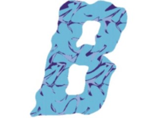 Sticker Custom Preview Image #002968 Alphabets General Crinkle Crinkle Italic B1