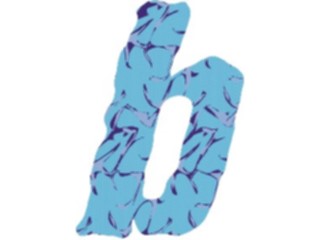 Sticker Custom Preview Image #002969 Alphabets General Crinkle Crinkle Italic B2