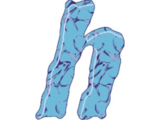 Sticker Custom Preview Image #002981 Alphabets General Crinkle Crinkle Italic H2