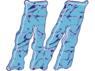 Sticker Custom Preview Image #002990 Alphabets General Crinkle Crinkle Italic M1