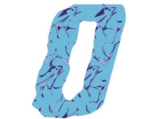 Sticker Custom Preview Image #002994 Alphabets General Crinkle Crinkle Italic O1