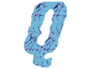 Sticker Custom Preview Image #003014 Alphabets General Crinkle Crinkle Italic Q1
