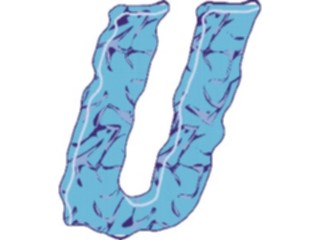 Sticker Custom Preview Image #003023 Alphabets General Crinkle Crinkle Italic U1