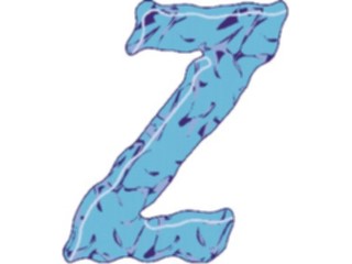 Sticker Custom Preview Image #003033 Alphabets General Crinkle Crinkle Italic Z1