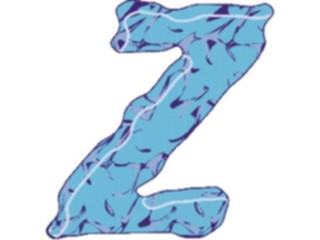 Sticker Custom Preview Image #003034 Alphabets General Crinkle Crinkle Italic Z2