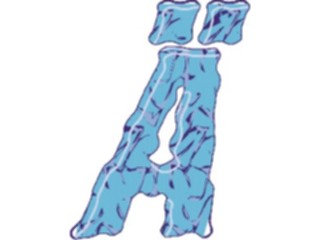 Sticker Custom Preview Image #003035 Alphabets General Crinkle Crinkle Italic A1
