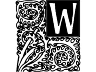 Sticker Custom Preview Image #003935 Alphabets General Garden Garden W