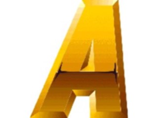 Sticker Custom Preview Image #004500 Alphabets General Gold Gold Italic A