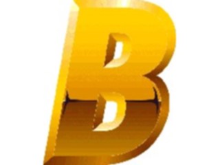 Sticker Custom Preview Image #004501 Alphabets General Gold Gold Italic B