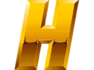 Sticker Custom Preview Image #004507 Alphabets General Gold Gold Italic H