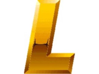 Sticker Custom Preview Image #004511 Alphabets General Gold Gold Italic L