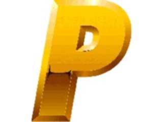 Sticker Custom Preview Image #004515 Alphabets General Gold Gold Italic P