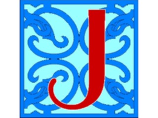 Sticker Custom Preview Image #006781 Alphabets General Ornate Ornate J