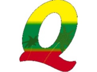 Sticker Custom Preview Image #007024 Alphabets General Paradise Paradise Italic Q