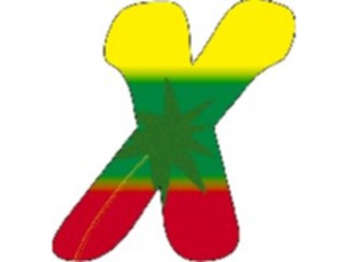 Sticker Custom Preview Image #007032 Alphabets General Paradise Paradise Italic X