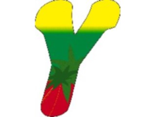 Sticker Custom Preview Image #007033 Alphabets General Paradise Paradise Italic Y