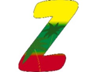 Sticker Custom Preview Image #007034 Alphabets General Paradise Paradise Italic Z