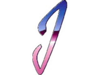 Sticker Custom Preview Image #007599 Alphabets General Reflection Reflect Italic J1