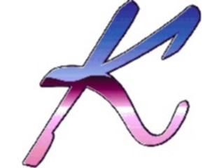 Sticker Custom Preview Image #007601 Alphabets General Reflection Reflect Italic K1