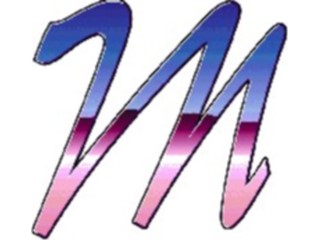 Sticker Custom Preview Image #007605 Alphabets General Reflection Reflect Italic M1