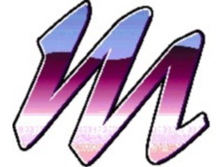 Sticker Custom Preview Image #007606 Alphabets General Reflection Reflect Italic M2