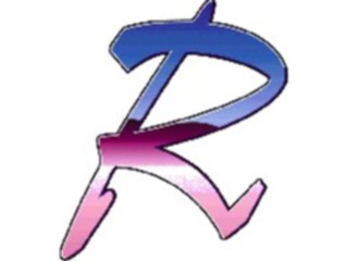 Sticker Custom Preview Image #007626 Alphabets General Reflection Reflect Italic R1