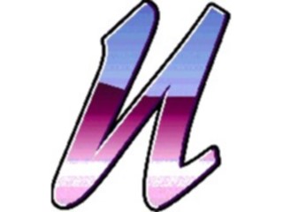Sticker Custom Preview Image #007634 Alphabets General Reflection Reflect Italic U2